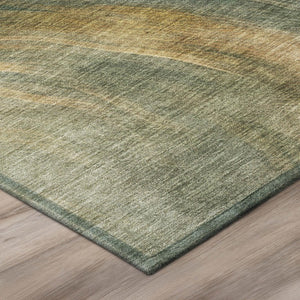 10 X 14 Abstract Polyester Area Rug Washable and Stain Resistant for Indoor Outdoor Use
