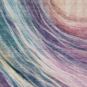 10 X 14 Abstract Washable Polyester Area Rug for Patios Living Rooms and Pets