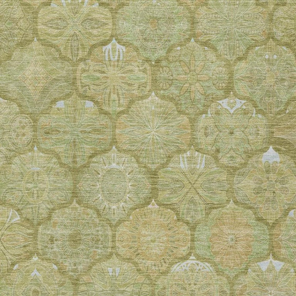 8 X 10 Ogee Polyester Area Rug Washable Stain Resistant Indoor Outdoor Patio