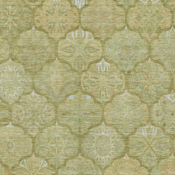 8 X 10 Ogee Polyester Area Rug Washable Stain Resistant Indoor Outdoor Patio