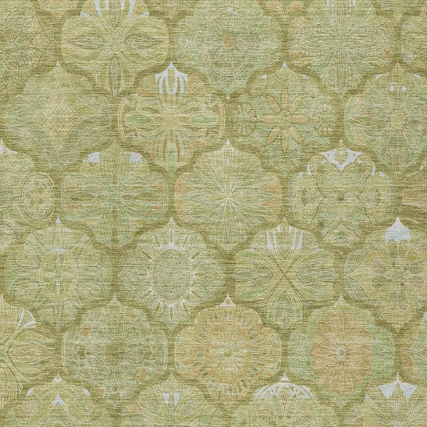 8 X 10 Ogee Polyester Area Rug Washable Stain Resistant Indoor Outdoor Patio