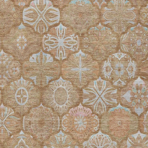 8 Ft X 10 Ft Ogee Polyester Area Rug Washable Stain Resistant Indoor Outdoor Patio