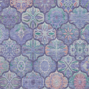 10 Ft X 14 Ft Ogee Polyester Area Rug Washable Stain Resistant Indoor Outdoor Use