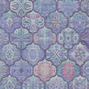 10 Ft X 14 Ft Ogee Polyester Area Rug Washable Stain Resistant Indoor Outdoor Use
