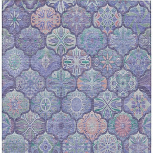 10 Ft X 14 Ft Ogee Polyester Area Rug Washable Stain Resistant Indoor Outdoor Use