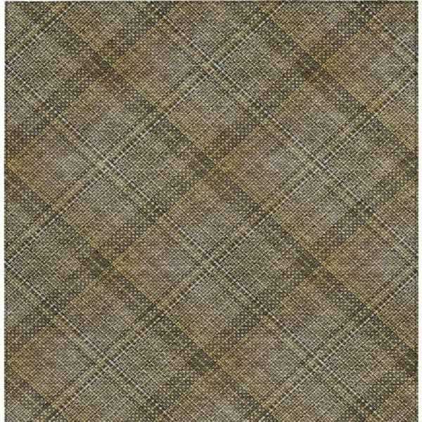 9 X 12 Plaid Washable Polyester Area Rug for Patio Porch Living Room Indoor Outdoor
