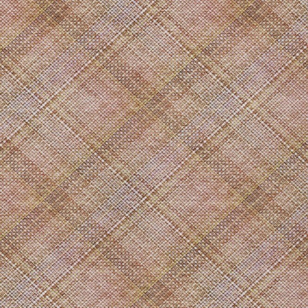 5 X 8 Copper Orange Plaid Polyester Area Rug Washable Stain Resistant Indoor Outdoor