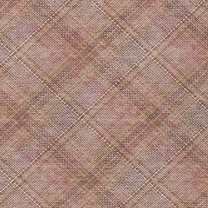 8 Ft X 10 Ft Pink Beige Plaid Polyester Washable Rug for Patio Porch or Living Room