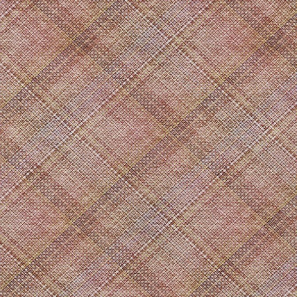 10 X 14 Pink Beige Plaid Polyester Area Rug Washable Stain Resistant Indoor Outdoor