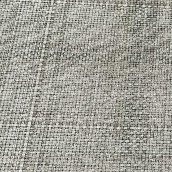 5x8 Silver Gray Plaid Polyester Area Rug Stain Resistant for Indoor Outdoor Use