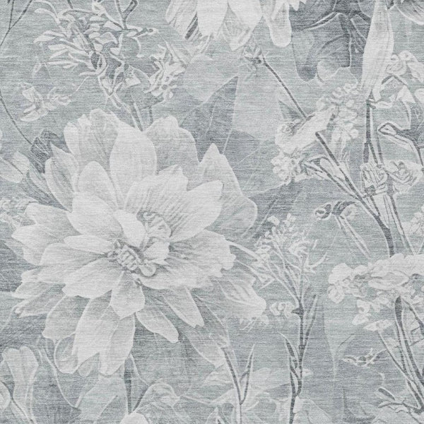 8x10 Floral Polyester Area Rug Stain Resistant Indoor Outdoor Living Patio Use