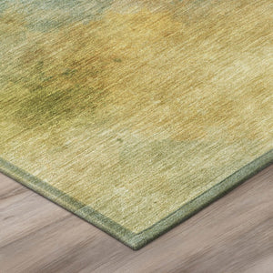8 Ft Round Abstract Polyester Area Rug Washable Geometric Pattern for Patio or Home