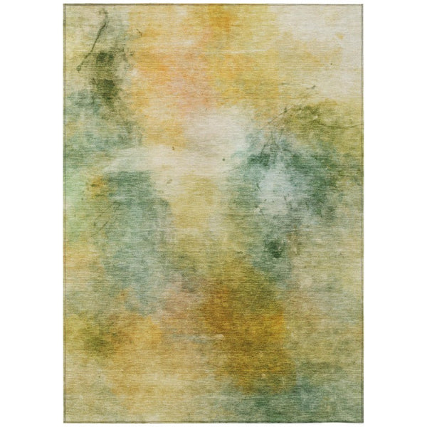 HomeRoots 9x12 Abstract Indoor Outdoor Area Rug Stain Resistant Polyester Patio Living Room 746480