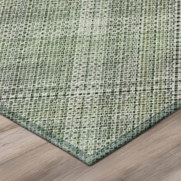 8 Ft X 10 Ft Plaid Polyester Area Rug Washable Stain Resistant Indoor Outdoor Patio