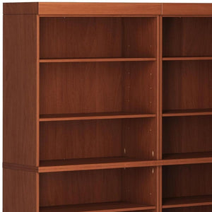 72 Inch Solid Wood Twelve Shelf Adjustable Bookcase for Home Library or Living Room