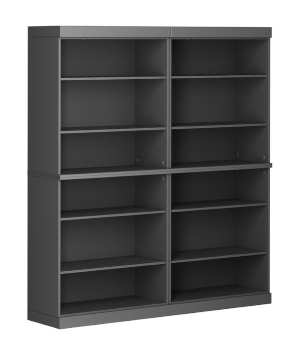 72 Inch Solid Wood Adjustable Twelve Shelf Tall Bookcase for Home Library or Office Storage