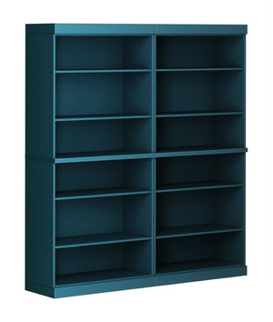 72 Inch Solid Wood Adjustable Twelve Shelf Tall Bookcase for Home Library or Office Storage