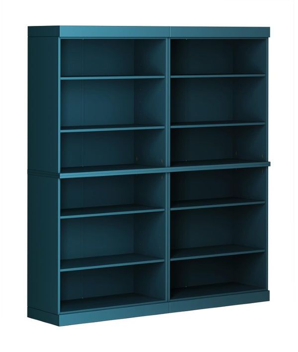 72 Inch Solid Wood Adjustable Twelve Shelf Tall Bookcase for Home Library or Office Storage