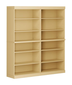 72 Inch Solid Wood Adjustable Twelve Shelf Tall Bookcase for Home Library or Office Storage