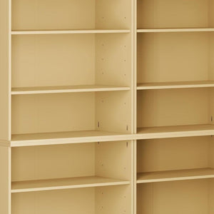 72 Inch Solid Wood Adjustable Twelve Shelf Tall Bookcase for Home Library or Office Storage