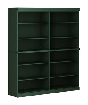 72 Inch Solid Wood Adjustable Twelve Shelf Tall Bookcase for Home Library or Office Storage