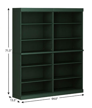 72 Inch Solid Wood Adjustable Twelve Shelf Tall Bookcase for Home Library or Office Storage