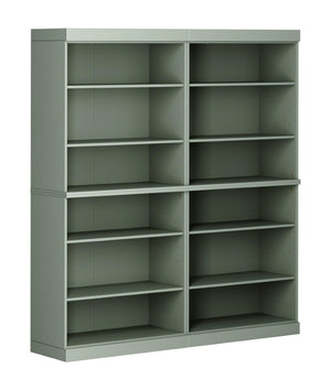 72 Inch Solid Wood Adjustable Twelve Shelf Tall Bookcase for Home Library or Office Storage