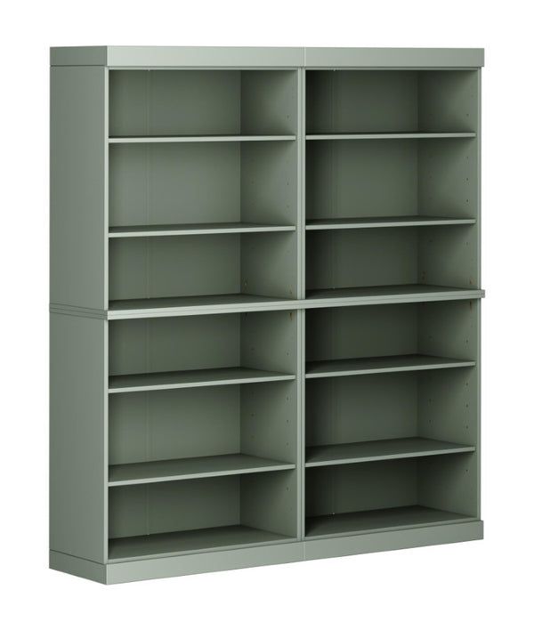 72 Inch Solid Wood Adjustable Twelve Shelf Tall Bookcase for Home Library or Office Storage