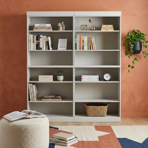 72 Inch Solid Wood Adjustable Twelve Shelf Tall Bookcase for Home Library or Office Storage