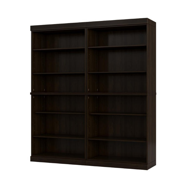 72 Inch Solid Wood Adjustable Twelve Shelf Tall Bookcase for Home Library or Office Storage