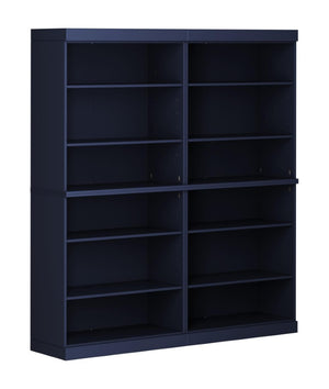 72 Inch Solid Wood Adjustable Twelve Shelf Tall Bookcase for Home Library or Office Storage