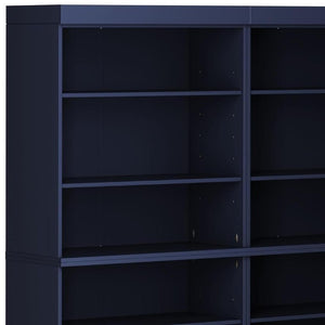 72 Inch Solid Wood Adjustable Twelve Shelf Tall Bookcase for Home Library or Office Storage