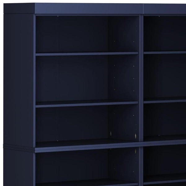 72 Inch Solid Wood Adjustable Twelve Shelf Tall Bookcase for Home Library or Office Storage