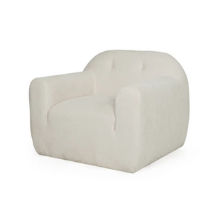 English Elm Club Chair Boucle Upholstered Accent Seat with Rounded Silhouette for Modern Living 74673.00CRM