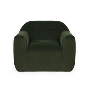 English Elm Club Chair in Textured Boucle with Sculptural Seamless Silhouette for Modern Interiors 74673.00SAGE