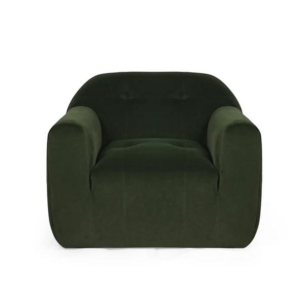 English Elm Club Chair in Textured Boucle with Sculptural Seamless Silhouette for Modern Interiors 74673.00SAGE