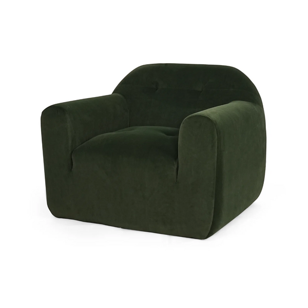 English Elm Club Chair in Textured Boucle with Sculptural Seamless Silhouette for Modern Interiors 74673.00SAGE