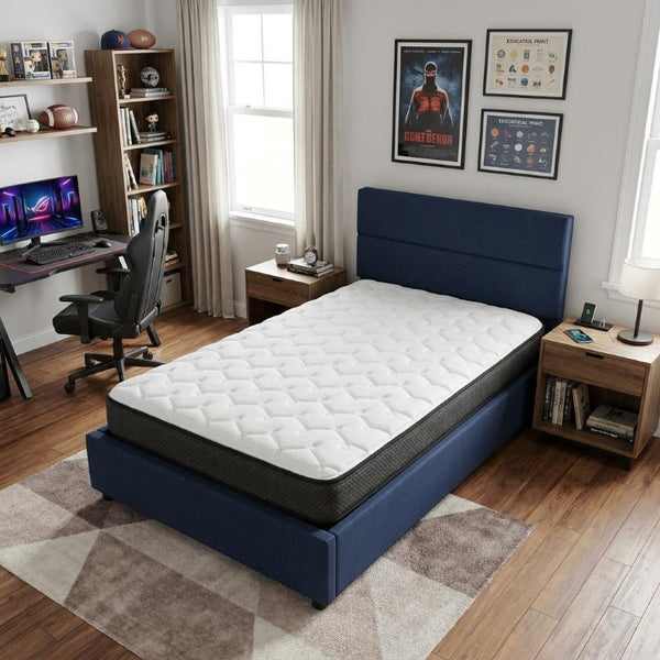 7 Inch Twin Size Foam Mattress Plush Comfort Sleep Surface for Kids Bedroom