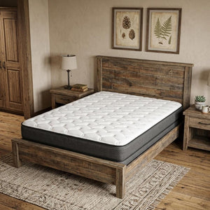 7 Inch Full Size Plush Foam Mattress for Comfortable Deep Sleep Support