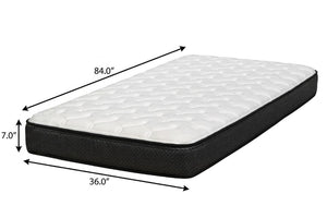 7 Inch Split California King Plush Foam Mattress for Pressure Relieving Sleep Comfort