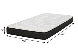 7 Inch King Size Plush Foam Mattress for Deep Restful Sleep and Full Body Support