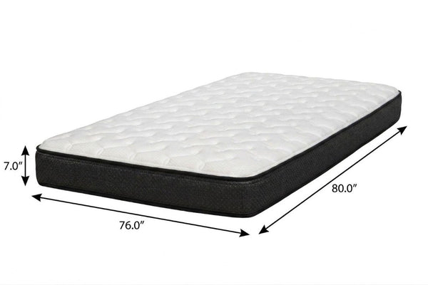 7 Inch King Size Plush Foam Mattress for Deep Restful Sleep and Full Body Support