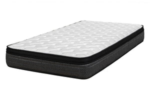 HomeRoots 9 Inch Full Size Euro Top Foam Mattress for Restful Comfortable Sleep Support 746800