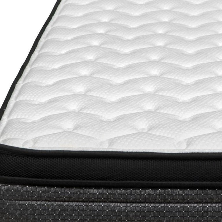 HomeRoots 9 Inch Full Size Euro Top Foam Mattress for Restful Comfortable Sleep Support 746800