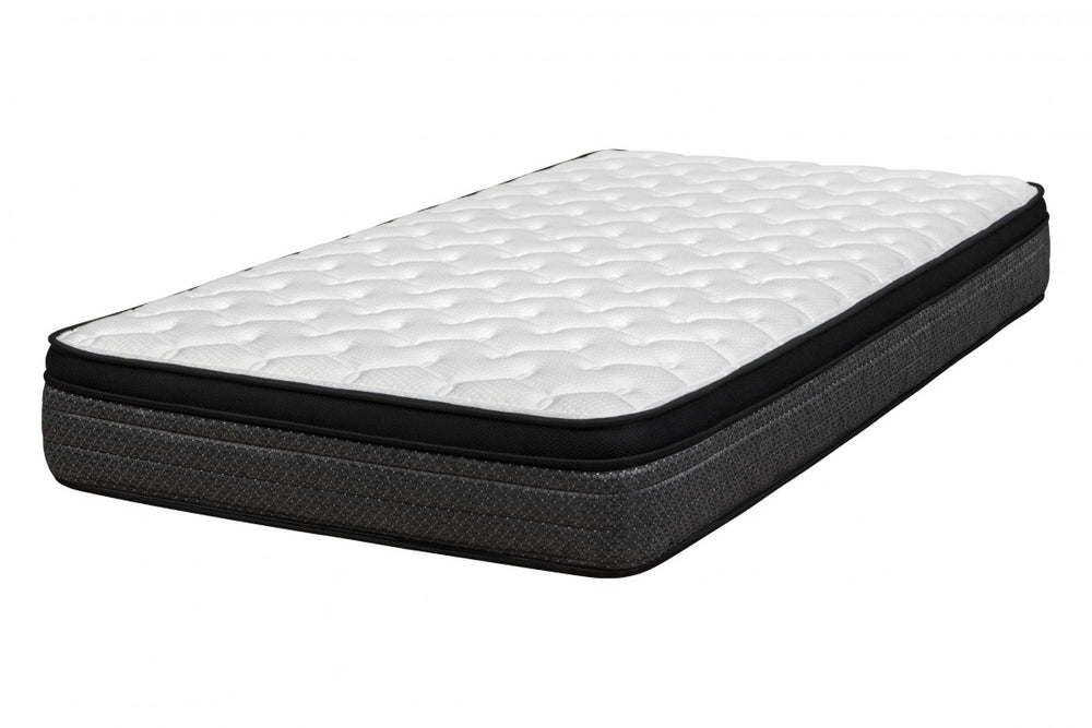 HomeRoots 9 Inch Split California King Euro Top Foam Mattress with Medium Comfort Support 746801
