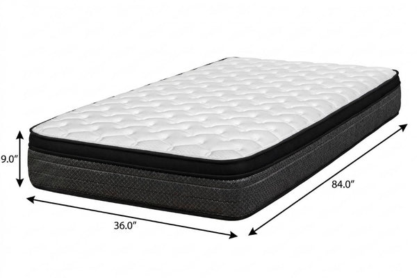 9 Inch Split California King Euro Top Foam Mattress with Medium Comfort Support