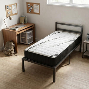 14 Inch Twin Xl Firm Hybrid Mattress with Gel Infused Graphite Titanium Foam