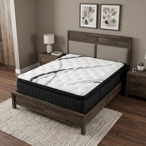 16 Inch Split California King Hybrid Mattress Graphite Titanium Infused Gel Foam