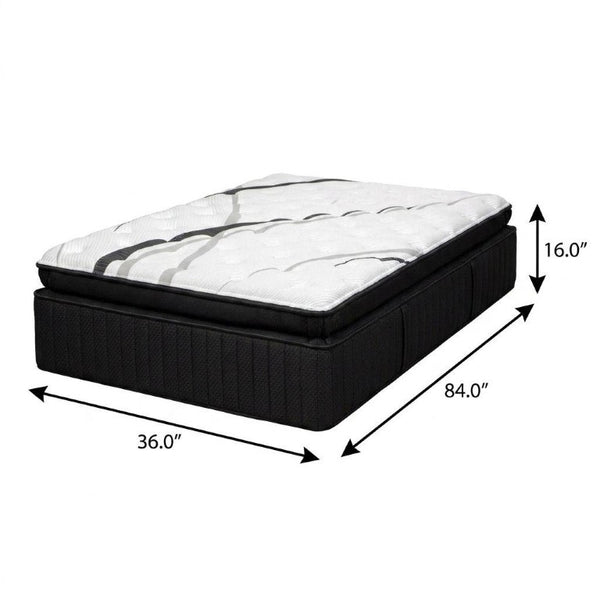 16 Inch Split California King Hybrid Mattress Graphite Titanium Infused Gel Foam