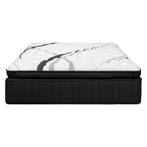 HomeRoots 16 Inch Rv King Gel Hybrid Mattress with Graphite Titanium Foam Ultra Plush Support 746824